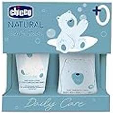 Chicco Sköta & Bada Chicco Natural Sensation Bath Shampoo Set 200 ml och kroppskräm 150 ml för barn, presentidé