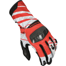 Macna Motorradhandschuhe Krown Schwarz/Rot