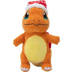 Pokémon Bamser & kosedyr Pokémon 8" Plush Holiday Charmander With Santa Hat