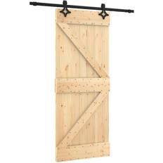 vidaXL med Monteringstilbehør 85x210 cm Heltre Furu Skyvedør (x)