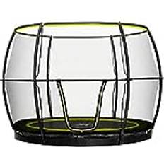 Trampolines Rebo 10Ft Inground Base Jump Trampoline With Halo Ll Enclosure