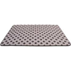 Groundlevel 80 120 Silver Memory Foam Paw Print Pet Mat