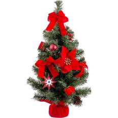 Red Christmas Trees BigBuy Christmas bauble Fabric Christmas Tree