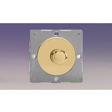 Red Dimmers Varilight European VariGrid V-Com 1-Gang 2-Way Push-On/Off Rotary LED Dimmer 1x0-100W