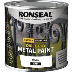 Ronseal Metal Paint - White Ronseal Diect to Wood Paint, Metal Paint White 0.25L