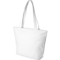 Polyester Beach Bags Bullet Panama Beach Tote Pack Of 2 One Size White