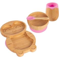 Baby Care Tiny Dining 4pc Penguin Bamboo Suction Baby Feeding Set