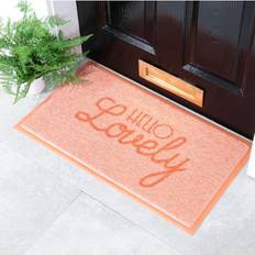 Orange Entrance Mats Artsy Doormats Hello Lovely Orange