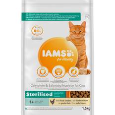 IAMS Chat Animaux de compagnie IAMS Vitality Croquettes Premium Chats Stérilisés 1,5 kg (L'emballage Peut Varier)