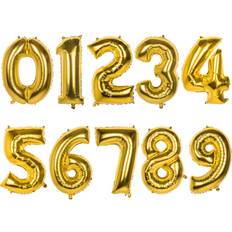 Palloncini Boland Palloncino Numero 0 Oro 86cm