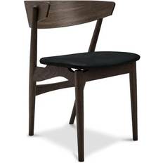 Sibast Furniture Nr. 7 Geölt Schwarz Leder Esszimmerstuhl