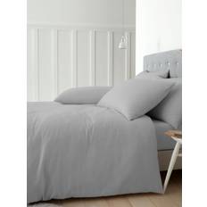 Catherine Lansfield Brushed Cotton Duvet Cover Grey