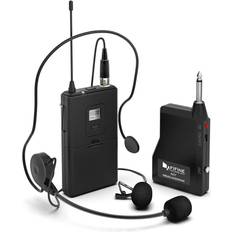 Fifine Microphones Fifine Wireless Microphone System, Wireless Microphone Set with Headset and Lavalier Lapel Mics, Beltpack Transmitter and Receiver,Ideal for Teaching, Preaching and Public Speaking Applications-K037B