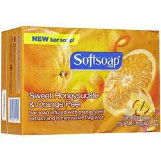 Softsoap Bar Sweet Honeysuckle and Orange Peel, 4 Count