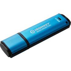 Kingston Stick IronKey VP50C 512GB USB-C secure (512GB, USB 3.2) USB Stick, Blau