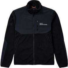 Blocked Zip Fleece - Black