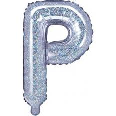 Serpentiner på tilbud PartyDeco Holografisk folie bogstav 'P' 35 cm