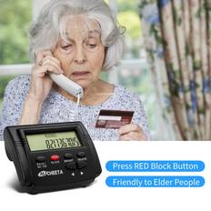 Call Blocker for Landline Phones Telephone 2000 Caller ID Box Blocking One Touch Number Block Black