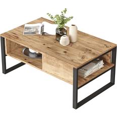 Bleu Tables Basses DayLife En Pin Atlantique 100 x 44.4 cm Profondeur 59.7 cm Table Basse