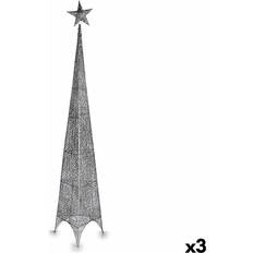 Silver Julgranar Stjärna Torn Silvrig Metall Plast 218 antal Julgran