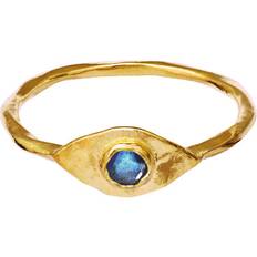 Solitærringer Maanesten Argos Ring - Gold/Blue