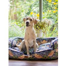 Morris & Co Strawberry Thief Sofa Dog Bed Red