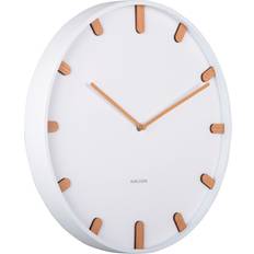 Karlsson Naga White wood Wall Clock