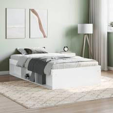 Hvid Sengeben vidaXL Sengeramme 90x190 cm Hvid Sengeben