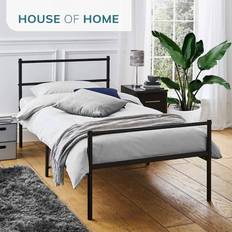 House of Home Extra Strong Single Metal Bed with Bed Space