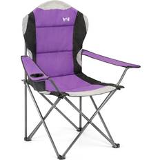 Purple Camping Chairs Kestrel High Back Padded Camping Chair with Bag