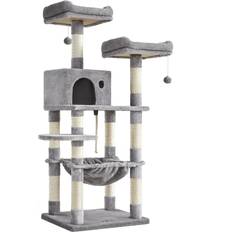 Dual Platforms Cat Tree Grey