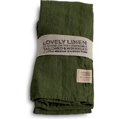 Lovely Linen Stofservietter Lovely Linen Napkins Stofserviet Grøn (45x45cm)
