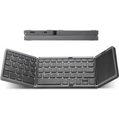 Nordic Bluetooth 5.0 Foldetastatur Med Touchpad 64 Taster