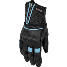 Rusty Stitches Lilly, Handschuhe Damen Schwarz/Hellblau Damen