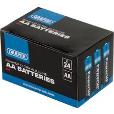 Draper PowerUP Ultra Alkaline AA Batteries Pack of 24