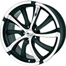 Car Rims Brock B23 7 x 17 ET 50 Bolt Circle 5 114 Hub Centering 72.6 580070093, Black-Matt Front-Polished