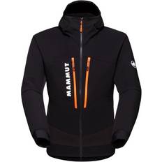 Mammut Outdoor Jackets Mammut Aenergy SO Hybrid Hooded Jacket Men's Black/Vibrant Orange