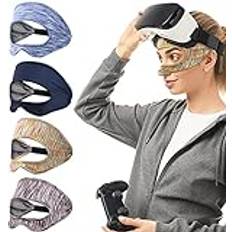 TiMOVO 4 st VR-ögonmask för Oculus Quest 2, VR Face Cover med elastiskt band, VR atletiskt svettband för Meta Quest Pro/Oculus Quest 2/HTC Vive/PS VR Gear tillbehör