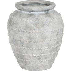Grey Vases Home ESPRIT Light Terracotta Oriental Vase