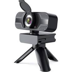 Webcams Chronus Webcam with Microphone for Desktop, 1080P HD USB Computer Cameras, Black