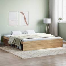 Eg Sengeben vidaXL Sengeramme 180x200 cm Sonoma-Eg Sengeben