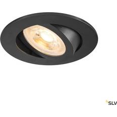 SLV Tria 68 Indbygningslys LED 10W GU10 Sort Spotlight
