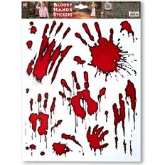 Blodige håndaftryk stickers