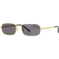 Gucci Herren Sonnenbrillen Gucci Gold Rectangular GOLD-GOLD-GREY UNI