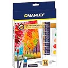 Pinturas Manley Acrylic Paint Set 16 Pieces Multicolour