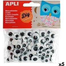 Apli Set of stickers Eyes Black 5 Units