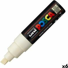 White Water Colours Posca Felt-tip pens PC-8K Ivory 6 Units