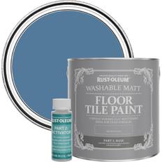 Paint Rust-Oleum Washable Matt Tile Silk Blue 2.5L