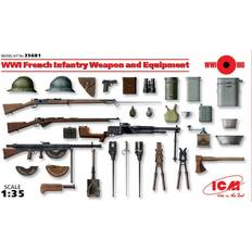 Scale Models & Model Kits ICM 35681 1:35 WWI French Infantry Weapons & Equipment