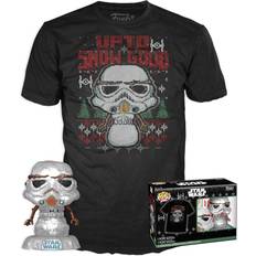 Metall Figuren Funko Holiday Stormtrooper Metallic Funko Pop! Vinyl Figure #557 and Adult Pop! T-Shirt 2-Pack large